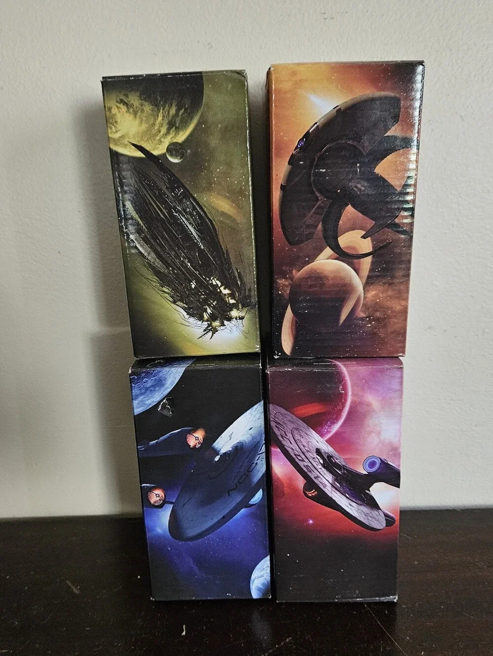 2009 Burger King Star Trek Movie Glasses Complete Set Of 4 Sealed Mint